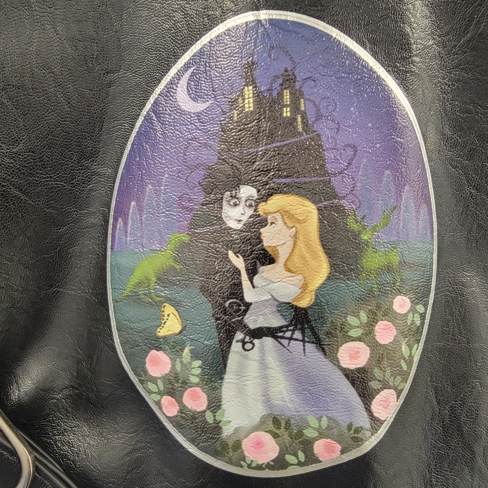 NEW Her Universe Edward Scissorhands Studded Hobo Shoulder Bag Grunge Whimsigoth - Picture 6 of 10